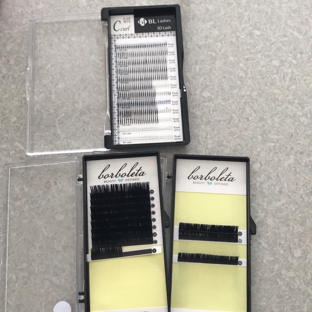 Eyelash extension lashes borboletta